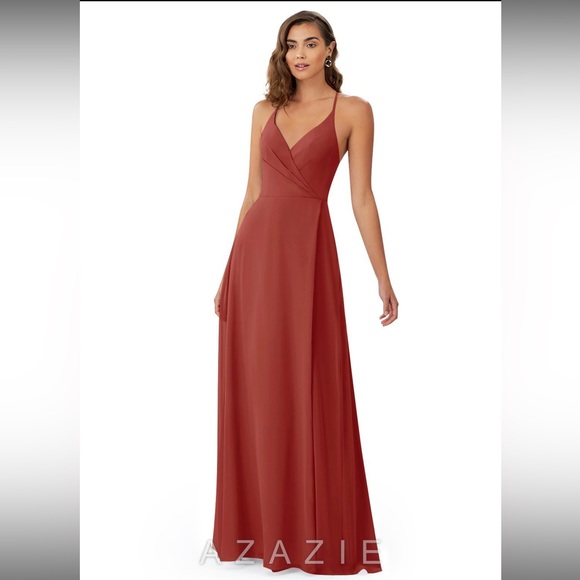 Azazie Davis bridesmaid dress (terracotta) - Picture 4 of 7